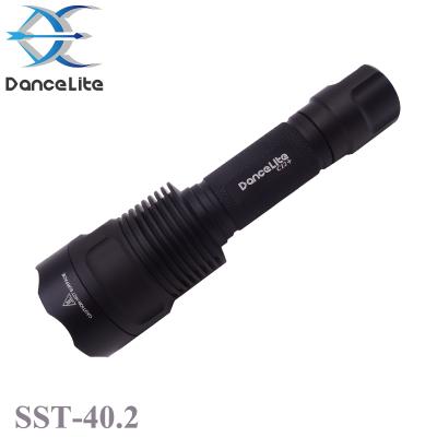 China OEM C12+ SST-40.2 Instant Lightweight Rechargeable Torch 15W 18650 Torch Self Defense Linterna for sale