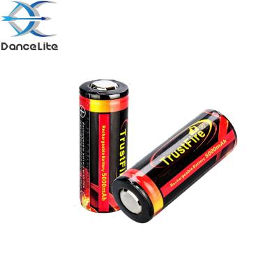 China Other TrustFire 3.7V 5000mAh 26650 Battery Cells Rechargeable Protected Lithium Batteries Colorful With PCB for sale