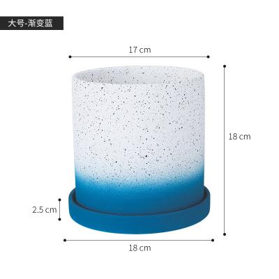 China Wholesale Contemporary High Quality Custom Cheap Nordic Pot Size Large Flower Pots White With Drainage Ceramic Planter for sale