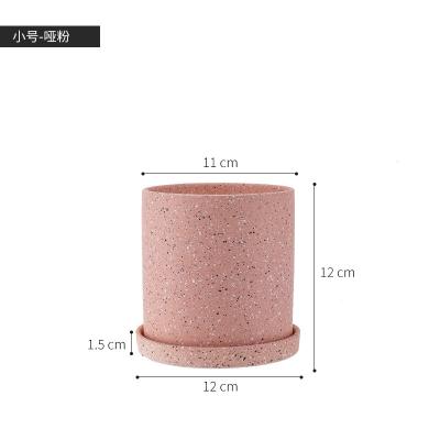 China China Contemporary Cheap Ceramic Planter Champagne Crackle Glazed Flower Pot Price for sale