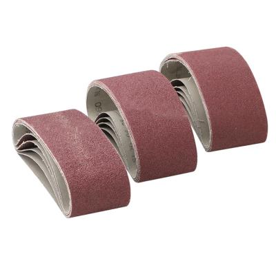 China Aluminum Oxide Emery Paper Tools Red Aluminum Oxide Sanding Belt For Polish for sale