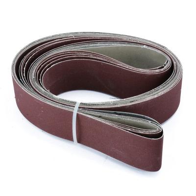 China Alunimium Oxide Rolls Aluminum Oxide Waterproof Grinding Paper Sanding Belt For Metal Wall for sale