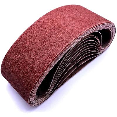 China Alunimium Oxide Factory Belts Sandpaper Aluminum Oxide Sanding Abrasive Tools Sanding Belt For Floor Wood Polish for sale