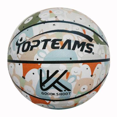 China Indoor/Outdoor Student PU Non Slip Wear Resistant Basketball Advanced Outdoor Compound Leather Basketball for sale