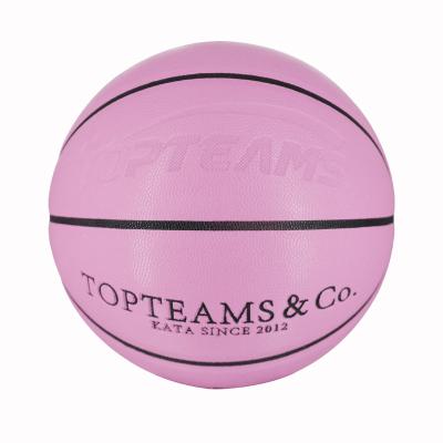 China Leather Basketball Training Outstanding Quality Indoor / Outdoor Fashionable Promotional Basketball for sale