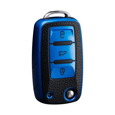 China Soft TPU Plastic Car Key Cover For Volkswagen Car Key Cover Case Holder for sale