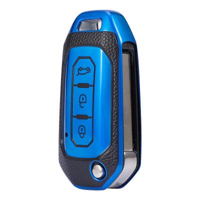 China Soft TPU Plastic Car Key Cover For Ford Car Key Cover Case Holder for sale