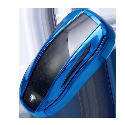 China Soft TPU Plastic Car Key Cover For Tesla Car Key Cover Case Holder for sale