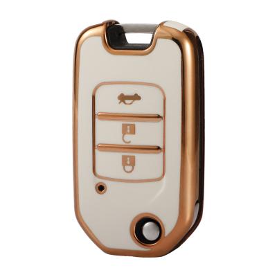 China Soft TPU Plastic Car Key Cover For Honda Car Key Cover Case Holder for sale