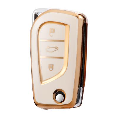 China Soft TPU Plastic Car Key Cover For Toyota Car Key Cover Case Holder for sale