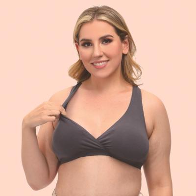 China 2021 High Quality Sexy Radio Anti-Static Cotton Plus Size Big Fat Women E Cup Seamless Nursing Bra for sale