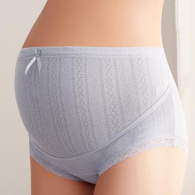 China Fashionable Women Antibacterial High Waist Support 100% Cotton Eco-friendly 2 Layer Pregnancy Maternity Panties for sale