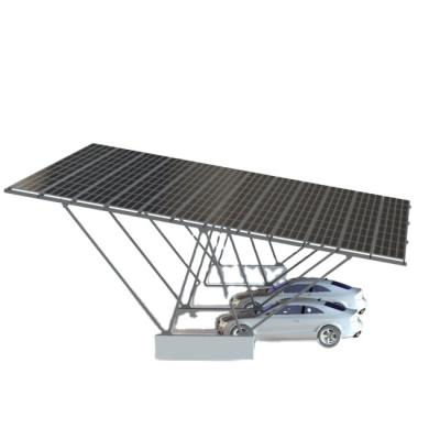 China Single Arm The Cantilever Length Can Be 6.0 Customized Waterproof Carport Structure Solar System Carport Pergola for sale