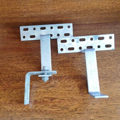 China Adjustable Aluminum Solar Tile Roof PV Brackets Components Solar Flat Hook For Solar Mount Pitched Roofing for sale