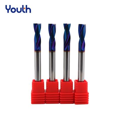 China Acrylic Cnc Cutter Spiral Carbide Youth Double Flute Step Wood Acrylic Drill Bit Fresa de carburo cnc router bits for sale