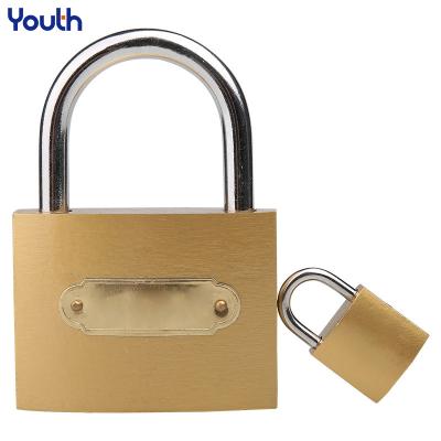 China Youth Copper Door Lock Include Luggage Case Mini Padlock Storage Lockers Padlock Copper Lock Core for sale