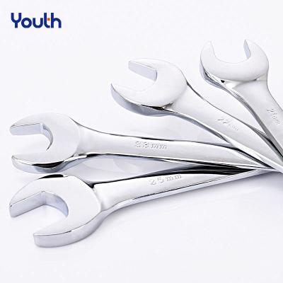 China Household Car Repair YOUTH Open Box End Combination Wrench Chrome Vanadium Opened Metric Ring Combo Spanner Household Car Repair Hand Tools for sale