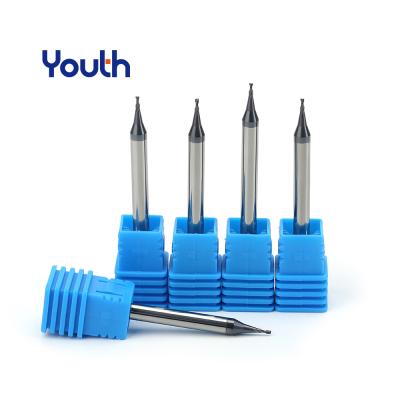 China Youth Carbide Mini End Mill CNC Milling Cutter Micro Solid Diameter Flat Carbide Freza End Mill for sale