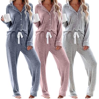 China Hot Selling Thermal Polyester Pajamas Women High Quality Custom Fashion Plus Size Sleepwear Pajamas for sale