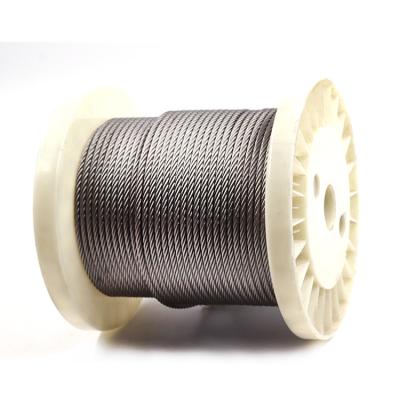 China MANUFACTURING ss304 3mm steel wire 1x7 steel wire rope 12mm stainless steel wire rope corrosion resistant hangingwire used for sale