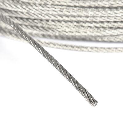 China MANUFACTURING ss304 2.5mm steel wire 1x7 steel wire rope 12mm stainless steel wire rope safe and reliable hangingwire used for sale