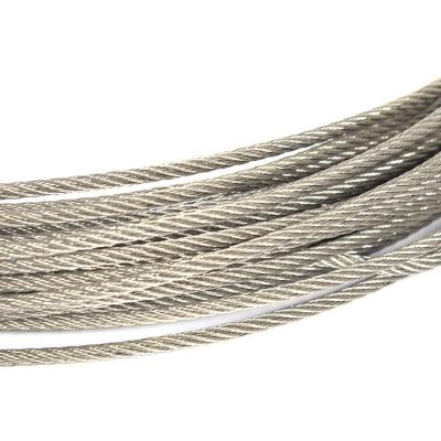 China hangingwire tension wire rope stainless steel rope 12mm steel wire 1x19 steel wire rope ss304 1.8mm used for sale