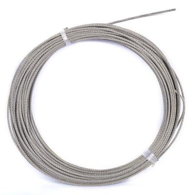 China 7x7 stainless architectural cable ss316 rope mesh ss 304 tensile wire rope for sale