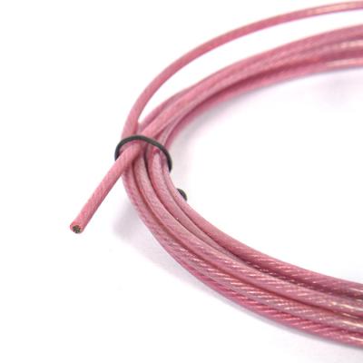 China Widely New Style Selling Steel 7x7 1.8mm Plastic Coated Jump Rope Fittings Wire Rope Sling for sale