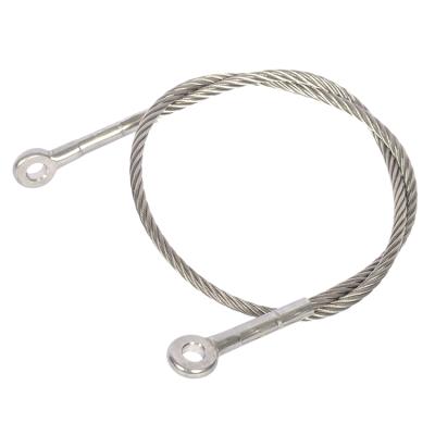 China 1x19 0.8mm Lathe Crane Wire Rope Sling Sleeve Popular High Level Sling Bag Steel Wire Rope Spears Flat for sale