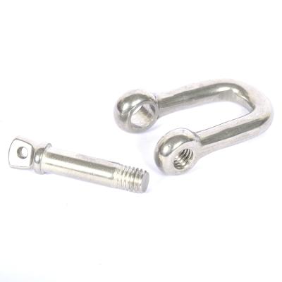 China Heavy Industry Factory Direct Sale M25 Screw Pin Forged Hot Forged High Quality Polished D Shackle for sale