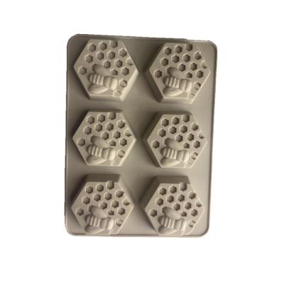 China Sustainable Easy Release Honey Bee Wedding Silicone Soap Mold Honeycomb Silicone Mold for sale