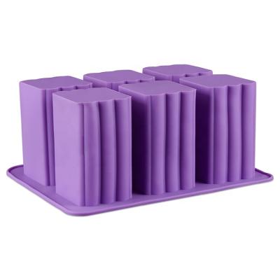 China Large Eco - Friendly 6 Cavities Rectangle Silicone Sustainable Mold For Soap for sale