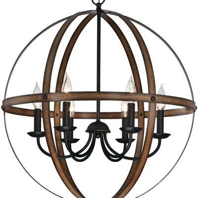 China Stella Mira 3-Light Rustic Indoor Chandelier, Barnwood & Oil Rubbed Bronze Finish for sale