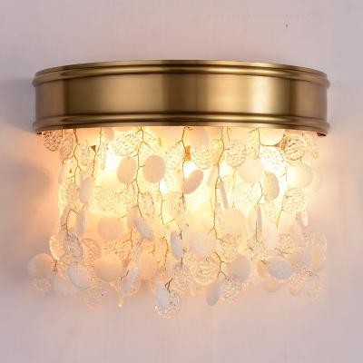 China Designer Copper Creative Lights Decorative Crystal Vintage Lighting Modern Luxury Fashion Living Room Wall Mounted Good Modern Lighting Fixture Lamps for sale