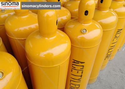 China Export to UK, Russia, Germany, Turkey, Emirates, ISO3807 Standard 7.5L Acetylene Cylinders for sale