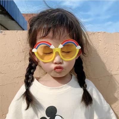 China 2020 100% New 400 Protection Fashion Baby Child Coat Rainbow Kids Sunglasses UV Logo Kids Sunglasses Custom Made for sale