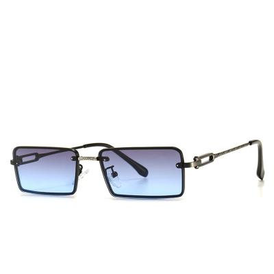 China Fashion Sunglasses 2020 High Quality New Arrivals Men Women Brand Designer Glasses Fashion Square Metal Sunglasses for sale