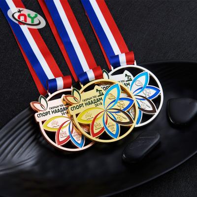 China China Manufacturer Marathon Custom Sports Medals Sports Running Metal 3D Award Medal for sale