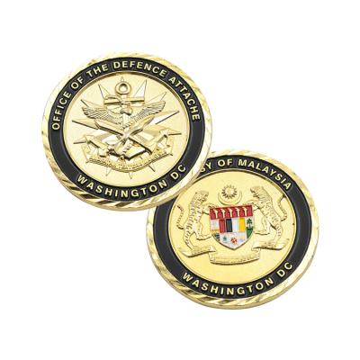 China Europe Hot Selling Custom Memory Old Hero Enamel Metal Antique Souvenir Brass Challenge Coin for sale