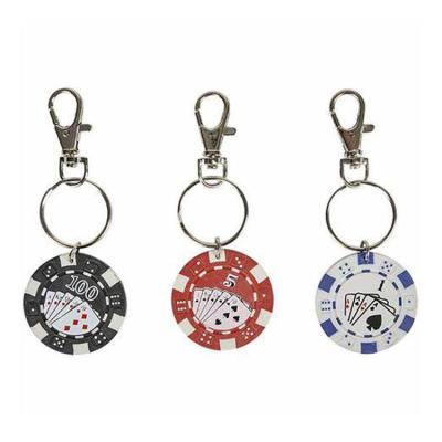 China Wholesale China Factory Metal Hot Sale Made In China Light Weight Other Key Chain Luxury Poker Keychains for sale