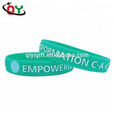 China Cute Hot Selling Customized Soft Silicone ODM OEM Various Silicone Wristband Slap Green Soft Silicone for sale