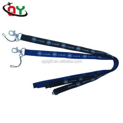 China Polyester / factory direct sale custom printed nylon lanyard logo neck lanyard with ID card holder for sale