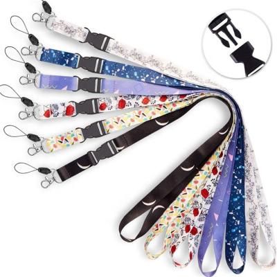 China Custom Card Rose Nylon Lanyards With Logo Key Holder Printed Champion Logo Key Holder Free Sample Car Key Chain Lanyard Lanyard for sale