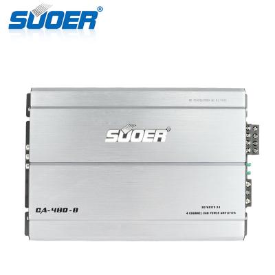 China Suoer CA-480-B 12V 1000 Watt Car Amplifier Power 4 Channel Sound 5000W 3200W 4x80W OEM Car Stereo Audio Amplifier for sale