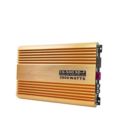 China 1*100A Suoer New Trend CG-500.5D-F Max Frequency Class D Car 2800w Amplifier Full Audio 5 Channels for sale