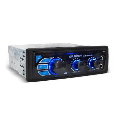 China Element Amplifier Function Suoer Two Microphone Car High Definition Sound System, High Power Karaoke Bus Car Audio Amplifier for sale