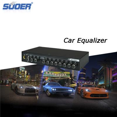 China New Suoer EQ-555 Trend Product Car Equalizer For Car Amplifier 5 Frequency Band Adjustable Car Equalizer EQ-555 for sale