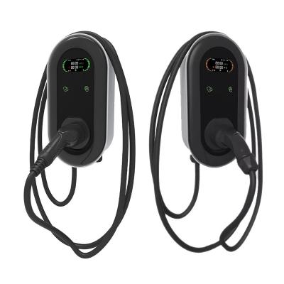 China 7KW 11KW 22KW Wall-mounted EV Charging Station Commercial Electric Car Charger with Type 2 Plug WiFi Bluetooth App LCD Screen BFM3 for sale