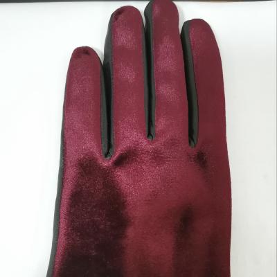 China 2020hotsale Women Suede+pu Comfortable Soft Cloth Comfortable And Soft Gloves for sale