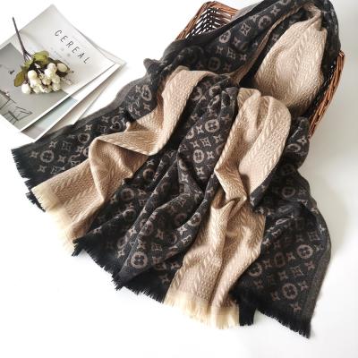 China Dobby the new autumn and winter scarf imitated cashmere jacquard scarf for sale